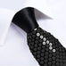 New Black Sequence Silk Necktie Set-DBG1055