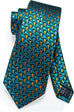 New Teal Orange Paisley Necktie Set-DBG1079