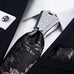 Black and Silver Silk Necktie Set- DBG548