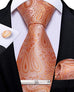 Coral Wedding Necktie Set-DBG550