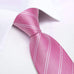 Pink and White Silk Necktie Set-DBG669