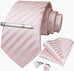 Men's Pink Necktie Set-DBG828
