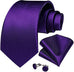 Purple and Black Necktie Set-DBG831