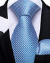 New Light Blue Necktie Set-DBG843