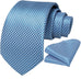 New Light Blue Necktie Set-DBG843
