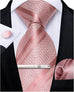 New Blush Pink Necktie Set-DBG849