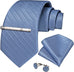 New Light Blue Men's Necktie Set-DBG851