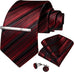 New Black and Red Men's Necktie Set-DBG853