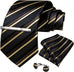 New Brown Black Beige Necktie Set-DBG854