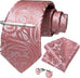 New Blush Pink Necktie Set-DBG868