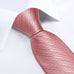 New Pink Stripe Necktie Set-DBG953
