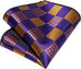 Purple and Gold Silk Necktie Set-DBG958
