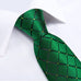New Emerald Green and Black Necktie Set-DBG967