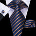 Blue and Gold Necktie Set-DUB581