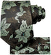 Sage Green Floral Necktie Set-DUB662