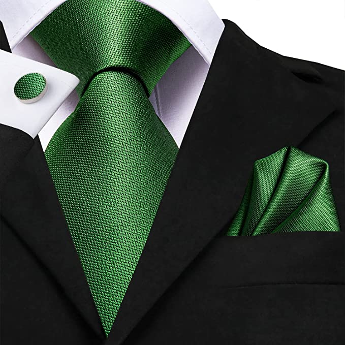 Sage Green Wedding Silk Necktie Set-DUB951