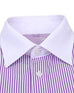 Purple and White French Cuff Dress Shirt  FCDS70