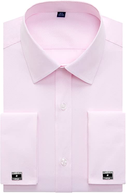 Pink French Cuff Dress Shirt-FCDS74 Toramon Necktie Company