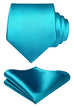Aqua Wedding Necktie Set HDN515