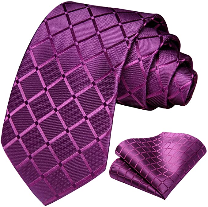 Purple Necktie Set-HDN545