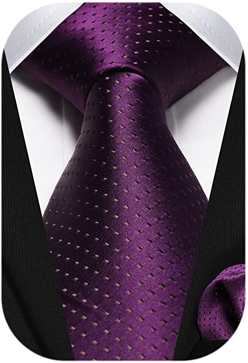 Purple Necktie Set-HDN554