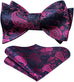 Fuchsia Pink and Blue Bowtie Set-HDNX39
