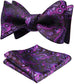 Purple and Black Bowtie Set-HDNX44