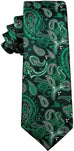 Green Paisley Necktie-JYT11