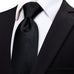 Black Wedding Silk Necktie-JYT18