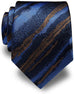 Blue and Brown Silk Necktie-JYT26