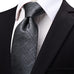 Grey Silk Necktie- JYT29