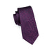Purple and Black Silk Necktie Set LBW1004