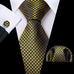 Yellow and Blue Necktie Set-LBW1078