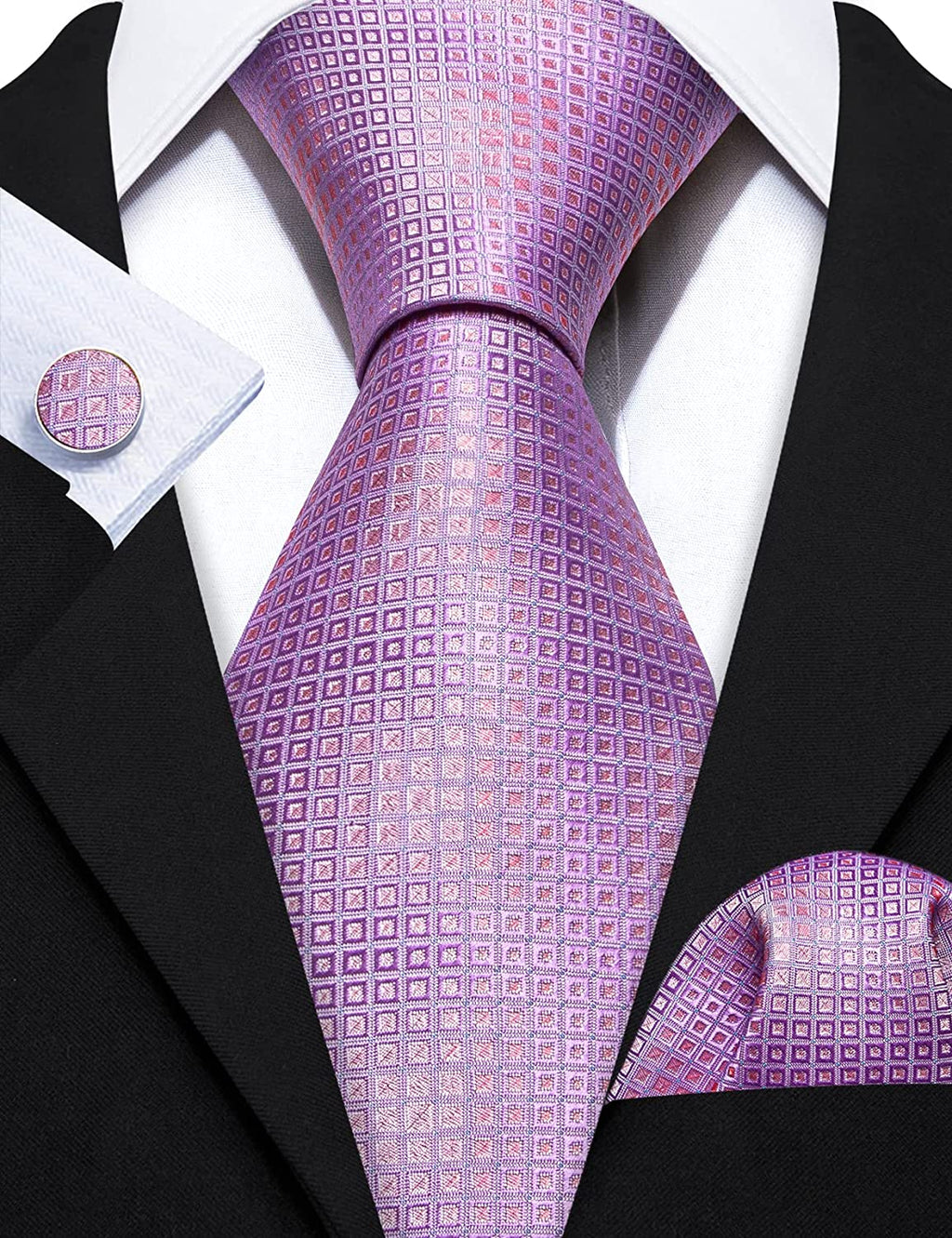 Light Purple Necktie Set-LBW1132