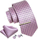 Pink and Lavender Necktie Set-LBW1258