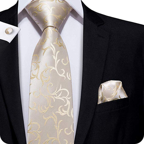 Floral Silk Necktie Set LBW234