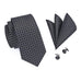 Black and White Check Tie Set LBW244