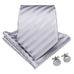 Silver Necktie Set LBW-307
