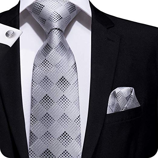 Lord & Taylor Mens Formal Necktie 56"Lx3"W Gray Neck Tie