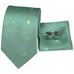 Green Silk Plaid Necktie Set-LBW389