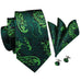 Green and Black Floral Paisley-LBW429