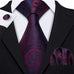 Purple and Blue Necktie Set-LBW440