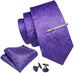 Violet Silk Necktie Set -LBW522