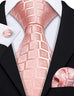 Coral Pink Silk Necktie LBW-561