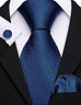 Blue Silk 3 Piece Tie Set LBW611