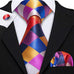 Multi-Color Silk Necktie Set-LBW653