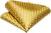 Gold Silk Necktie Set-LBWA1195