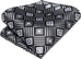 New Black and Silver Silk Necktie Set-LBWH1127
