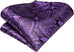 New Purple and Black Big Paisley Necktie Set-LBWH1181