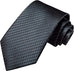 Black Geometric Silk Necktie Set-LBWH1208